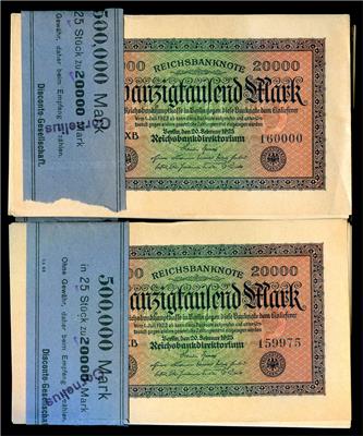 20.000 Mark Reichsbanknote vom 20.2.1923 - Coins