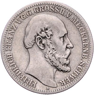 Mecklenburg-Schwerin, Friedrich Franz II. 1842-1883 - Monete