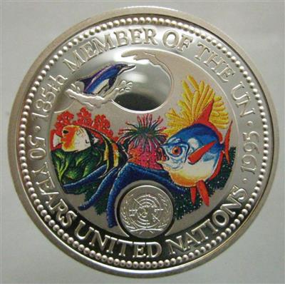 Palau/50 Jahre UNO - Münzen