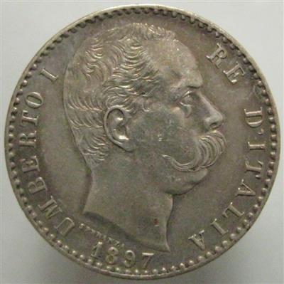 Italie, Umberto I. 1878-1900 - Münzen