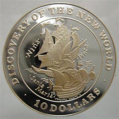 500 Jahre Entdeckung Amerikas- Bahamas - Münzen