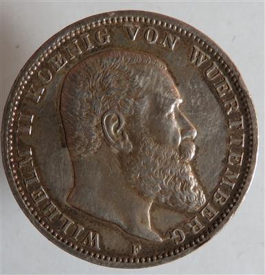 Württemberg, Wilhelm II. 1891-1918 - Coins