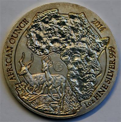Ruanda- Impala Springbock - Münzen