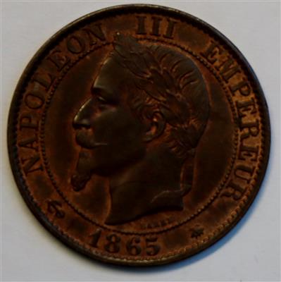 Frankreich, Napoleon III. 1852-1870 - Münzen