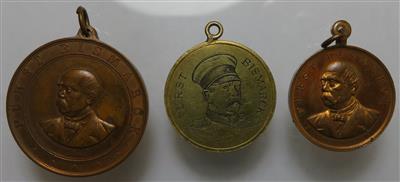 Otto Fürst v. Bismarck (3 Stk. AE) - Münzen