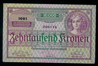 10.000 Kronen 1924 - Münzen
