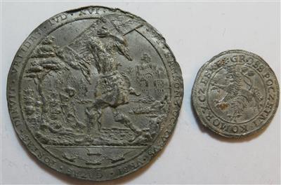 Zinnabdrücke (2 Stk.) - Münzen
