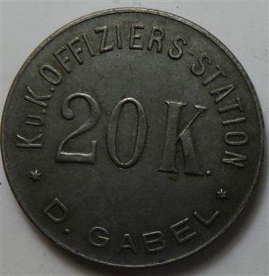 Deutsch Gabel- KuK Offiziers-Station für Kriegsgefangene - Münzen