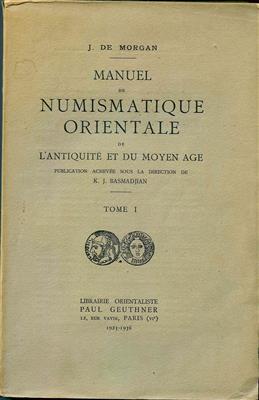 J. de Morgan, Manuel de Numismatique Orientale - Münzen