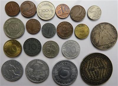 Österreich 1. bis 2. Republik - Münzen