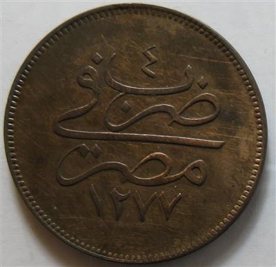 Ägypten, Abdul Aziz AH 1277-1293 (1861-1876) - Coins