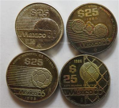 Mexiko-Fußball WM 1986 - Coins