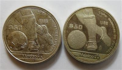 Mexiko-Fußball WM 1986 - Münzen