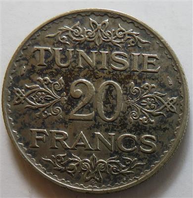 Tunesien, Pasha Bey AH 1348-1391 (1929-1942) - Münzen
