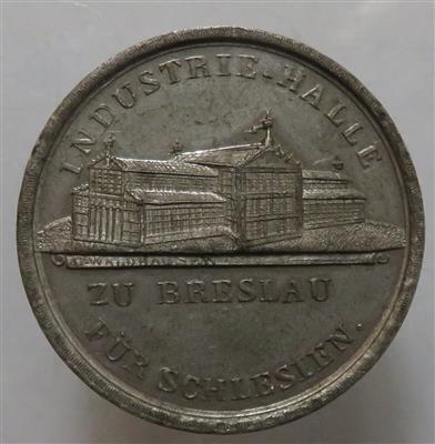 Breslau, Industrie- Halle für Schlesien 1852 - Mince a medaile