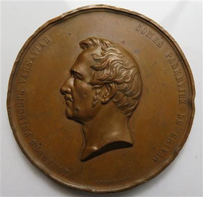 Generalfeldmarschall Graf Iwan Paskewitsch-Eriwanski, Fürst von Warschau - Mince a medaile