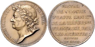 Honore Gabriel de Riquetti, Marquis de Mirabeau 1749-1791 - Münzen und Medaillen