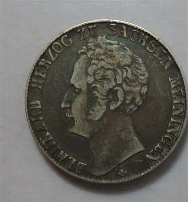 Sachsen-Meinigen, Bernhard Erich Freund 1803/1821-1866 - Mince a medaile