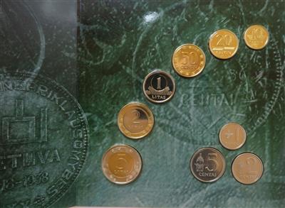 Litauen Kursmünzensatz 2008 - Coins and medals