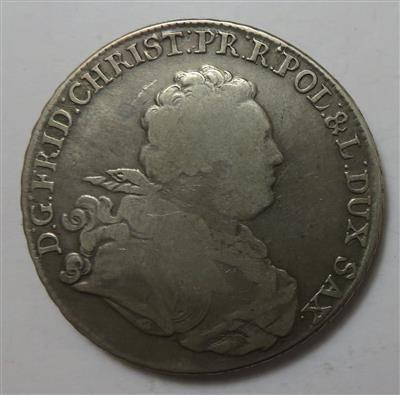 Sachsen, Friedrich Christian - Monete e medaglie