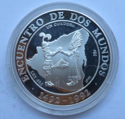 Nicaragua- Encuentro de do Mundos - Monete e medaglie