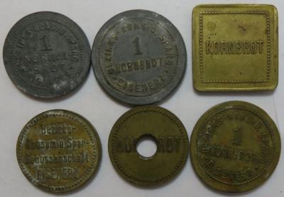 Bezirkskonsum- und Spargenossenschaft Eisenerz (6Stk.) - Münzen und Medaillen