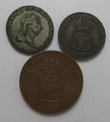 Franz II. 1804-1835 (3 Stk.) - Münzen und Medaillen