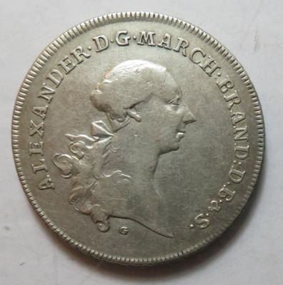 Brandenburg-Ansbach, Alexander 1757-1791 - Münzen und Medaillen
