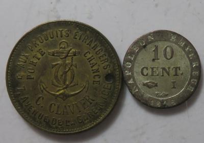 Frankreich (2 Stk.) - Coins and medals