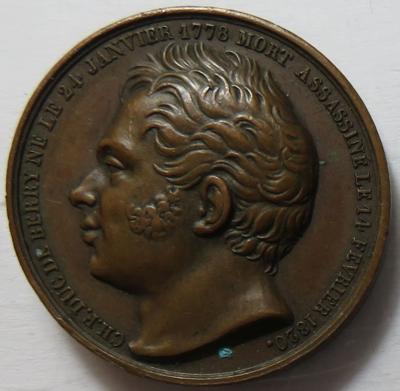 Charles Ferdinand d'Artois Duc de Bordeaux - Münzen und Medaillen