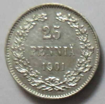 Finnland unter russischer Herrschaft, Nikolaus II. 1894-1917 - Münzen und Medaillen