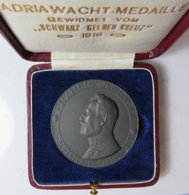 Schwarz-Gelbes Kreuz/ Adria Wacht Medaille - Münzen und Medaillen