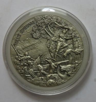 Schweiz- 1. August Taler 1983- Tells Sprung - Münzen und Medaillen