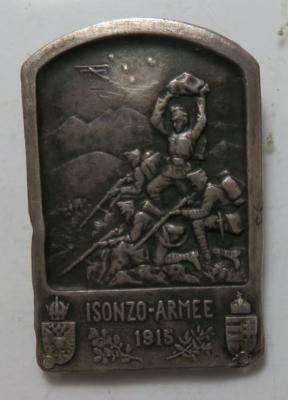 Kappenabzeichen Isonzo Armee 1915 - Coins and medals