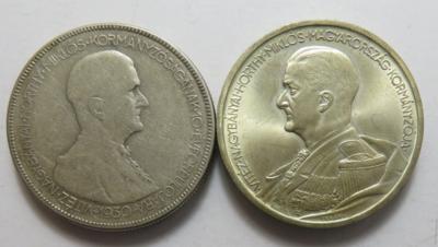 Ungarn, Miklos Horty (2 AR) - Münzen und Medaillen