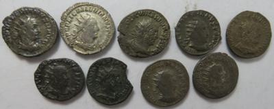 Valerianus I. 253-260 (9 Stk. AE/BIL) - Münzen und Medaillen