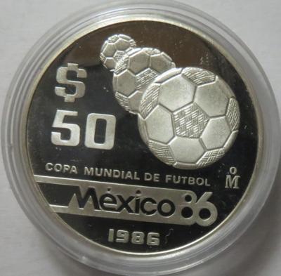Mexiko, Fußball WM 1986 - Monete e medaglie