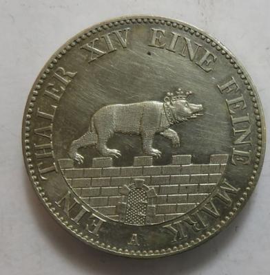 Anhalt-Bernburg, Alexander Karl 1834-1863 - Coins and medals