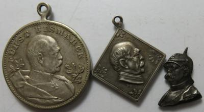 Bismarck (3 Stk., davon 1 AR) - Coins and medals