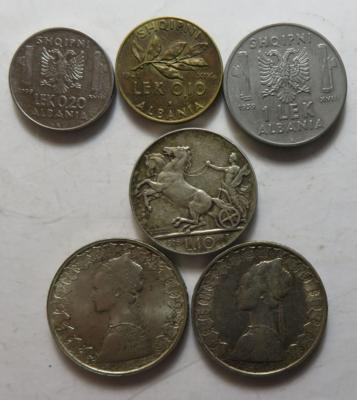 Albanien/Italien - Monete e medaglie