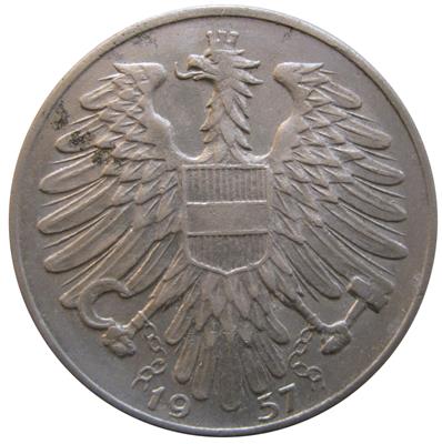 5 Schilling 1957 Wien, =3,97 g=III/III+ - Mince a medaile