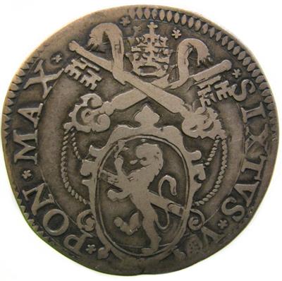 Vatikan, Sixtus V. 1585-1590 - Monete e medaglie