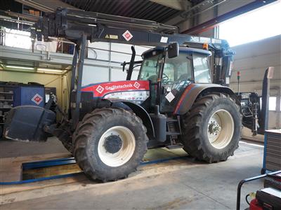 Selbstfahrende Arbeitsmaschine (Traktor) "New Holland TM175 Allrad" mit Kran "Hiab 166XS-4", - Werkzeuge & Maschinen GT Gerätetechnik GmbH