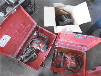 3 Elektro-Bohrhämmer "Hilti", - Macchine e apparecchi tecnici