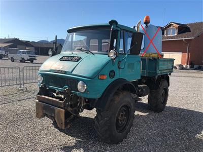 Zugmaschine "Mercedes Benz Unimog U406", - Fahrzeuge und Technik ASFINAG & Land Vorarlberg