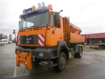 LKW "MAN FE 19.360 FALK" mit Aufsatzstreuer "Springer", - Fahrzeuge und Technik