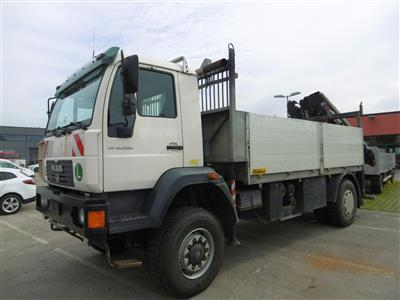 LKW "MAN LE 18.280 4 x 4 BB" mit Heckladekran "Hiab 166E-5 HiDuo", - Motorová vozidla a technika