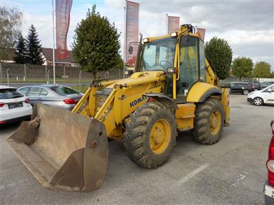 Selbstfahrende Arbeitsmaschine (Front- und Tieflöffelbagger) "Komatsu WB 97S", - Motorová vozidla a technika