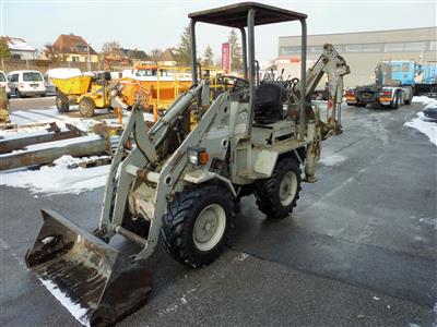 Selbstfahrende Arbeitsmaschine (Front- und Tieflöffelbagger) "Baraldi FB402", - Fahrzeuge und Technik