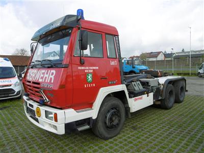 LKW "Steyr 26S32/K34/6 x 4" mit Hakengerät, - Fahrzeuge und Technik